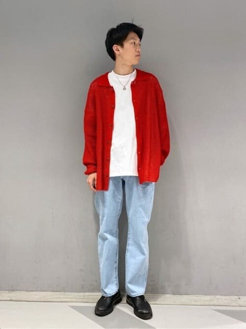 WEGO/メッシュニットビッグシャツ