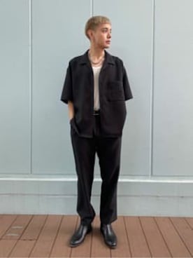 「WEGO（ウィゴー）のアイテム（スラックス）」を使った、WEGOさん（メンズ・175cm）の春コーディネート
