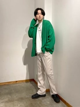 「WEGO（ウィゴー）のアイテム（スラックス）」を使った、WEGOさん（メンズ・181cm）の春コーディネート