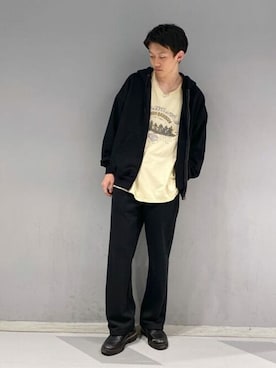 「WEGO（ウィゴー）のアイテム（スウェットパンツ）」を使った、WEGOさん（メンズ・174cm）の春コーディネート
