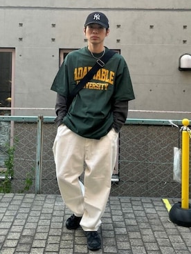 「ショップスタッフのおしゃれ配色」｜WEGOさん（メンズ・167cm）の春コーディネート