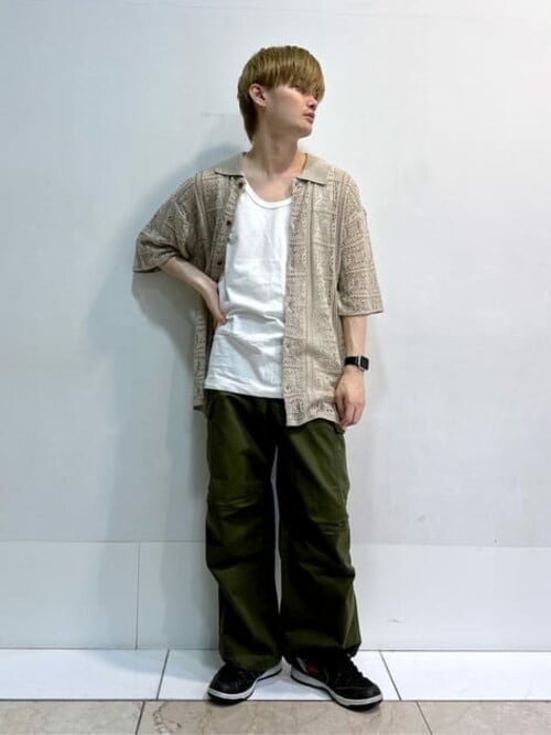 WEGO/メッシュニットBIGシャツ