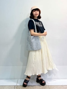 「WC（ダブル シー）のアイテム（バッグ）」を使った、WEGOさん（レディース・155cm）の春コーディネート
