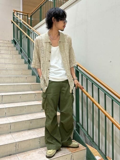 WEGO/メッシュニットBIGシャツ