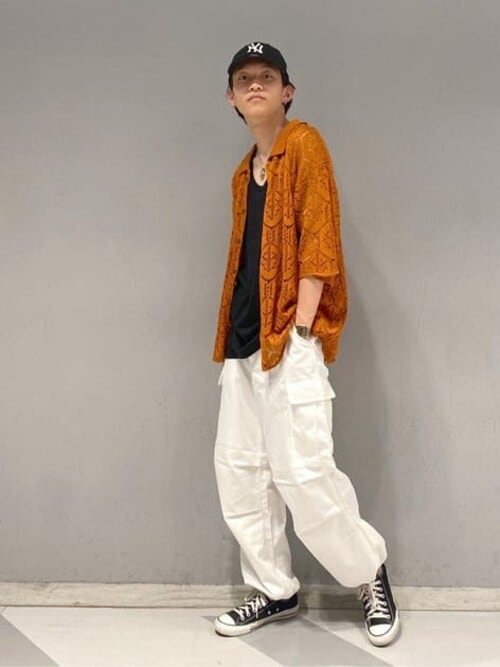 WEGO/メッシュニットBIGシャツ
