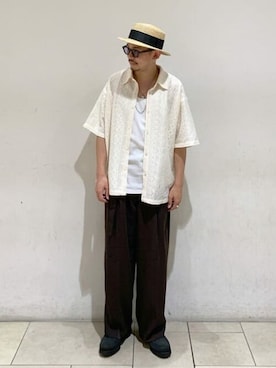 「LUCY（ルーシー）のアイテム（パンツ）」を使った、WEGOさん（メンズ・172cm）の夏コーディネート