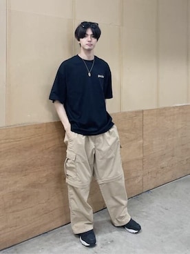 「バックロゴ」｜WEGOさん（メンズ・178cm）の夏コーディネート