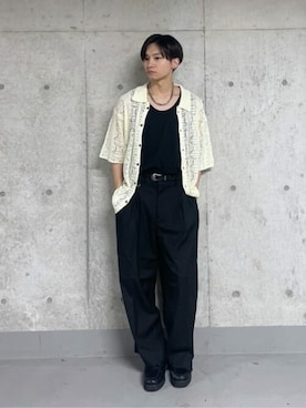 「LUCY（ルーシー）のアイテム（パンツ）」を使った、WEGOさん（メンズ・178cm）の夏コーディネート