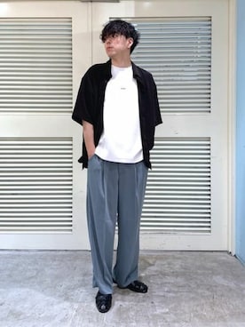 「LUCY（ルーシー）のアイテム（パンツ）」を使った、WEGOさん（メンズ・179cm）の夏コーディネート
