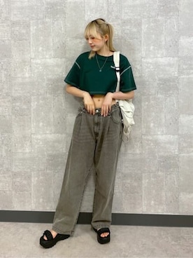 「WEGO（ウィゴー）のアイテム（バックパック/リュック）」を使った、WEGOさん（レディース・164cm）の夏コーディネート