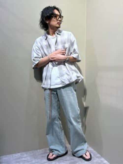 WEGO/オンブレチェックビッグシャツ