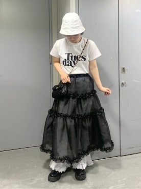 「WC（ダブル シー）のアイテム（パンツ）」を使った、WEGOさん（レディース・155cm）の夏コーディネート