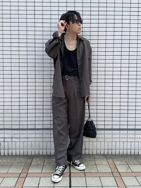 「LUCY（ルーシー）のアイテム（パンツ）」を使った、WEGOさん（メンズ・179cm）の夏コーディネート