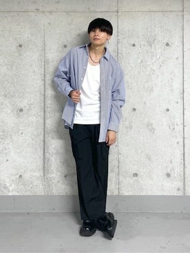 「LUCY（ルーシー）のアイテム（パンツ）」を使った、WEGOさん（メンズ・178cm）の夏コーディネート