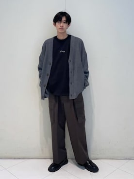 「LUCY（ルーシー）のアイテム（パンツ）」を使った、WEGOさん（メンズ・179cm）の秋コーディネート
