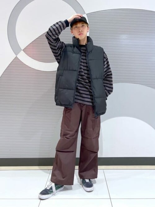 WEGO/【23年秋冬新作】ハイネックエコダウンベスト