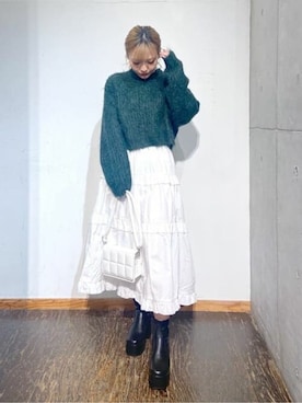 「WC（ダブル シー）のアイテム（Tシャツ/カットソー）」を使った、WEGOさん（レディース・157cm）の秋コーディネート
