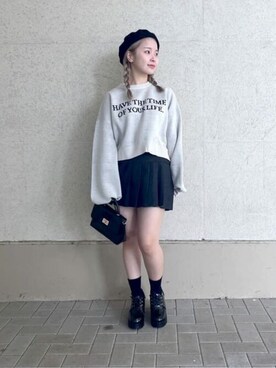 「WEGO（ウィゴー）のアイテム（ハンチング/ベレー帽）」を使った、WEGOさん（レディース・148cm）の秋コーディネート