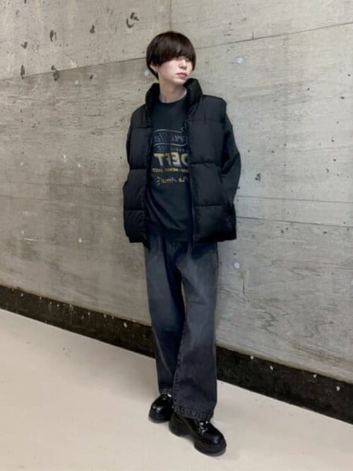 WEGO/【23年秋冬新作】ハイネックエコダウンベスト