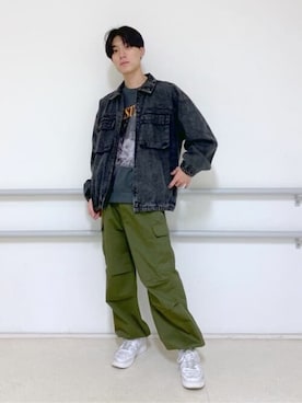 「WEGO（ウィゴー）のアイテム（デニムジャケット）」を使った、WEGOさん（メンズ・179cm）の秋コーディネート