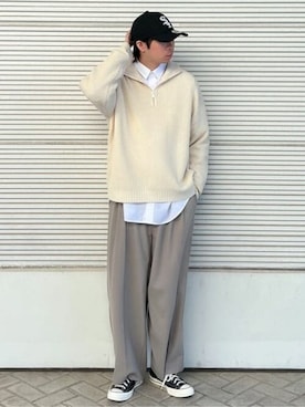 「LUCY（ルーシー）のアイテム（パンツ）」を使った、WEGOさん（メンズ・175cm）の秋コーディネート