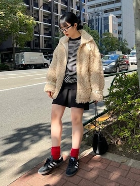 「WEGO（ウィゴー）のアイテム（ブルゾン）」を使った、WEGOさん（レディース・162cm）の秋コーディネート