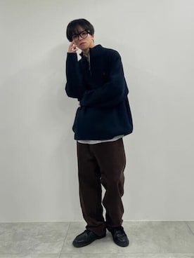 「WEGO（ウィゴー）のアイテム（チノパンツ）」を使った、WEGOさん（メンズ・175cm）の秋コーディネート