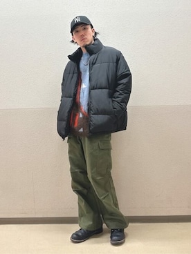「WEGO（ウィゴー）のアイテム（ダウンジャケット/コート）」を使った、WEGOさん（メンズ・176cm）の冬コーディネート