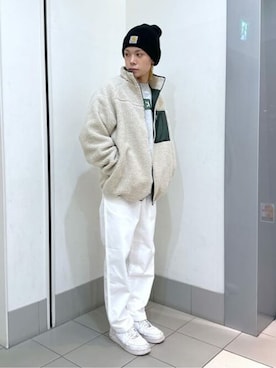 「WEGO（ウィゴー）のアイテム（チノパンツ）」を使った、WEGOさん（メンズ・173cm）の冬コーディネート