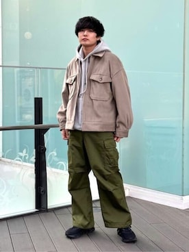 「LUCY（ルーシー）のアイテム（ジャケット/アウター）」を使った、WEGOさん（メンズ・174cm）の冬コーディネート