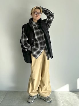 「LUCY（ルーシー）のアイテム（ジャケット/アウター）」を使った、WEGOさん（レディース・156cm）の冬コーディネート