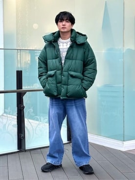 「WEGO（ウィゴー）のアイテム（ダウンジャケット/コート）」を使った、WEGOさん（メンズ・174cm）の冬コーディネート
