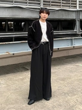「LUCY（ルーシー）のアイテム（パンツ）」を使った、WEGOさん（メンズ・172cm）の冬コーディネート