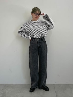 「アイテム（Tシャツ/カットソー）」を使った、WEGOさん（レディース・155cm）の冬コーディネート
