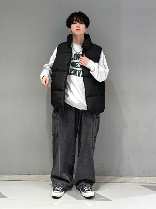 WEGO/【23年秋冬新作】ハイネックエコダウンベスト