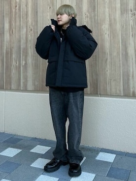 「WEGO（ウィゴー）のアイテム（ダウンジャケット/コート）」を使った、WEGOさん（メンズ・171cm）の冬コーディネート