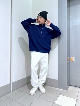 「WEGO（ウィゴー）のアイテム（チノパンツ）」を使った、WEGOさん（メンズ・173cm）の冬コーディネート