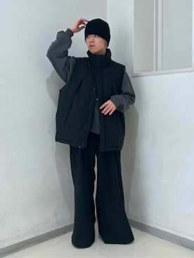 「WEGO（ウィゴー）のアイテム（スウェット）」を使った、WEGOさん（メンズ・165cm）の冬コーディネート