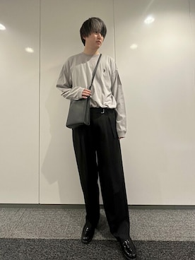 「LUCY（ルーシー）のアイテム（パンツ）」を使った、WEGOさん（メンズ・178cm）の冬コーディネート