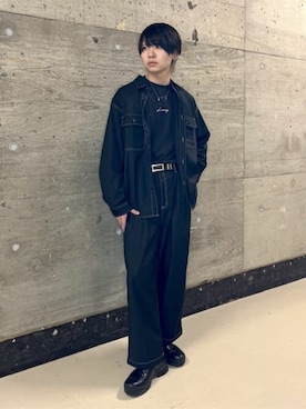 「LUCY（ルーシー）のアイテム（パンツ）」を使った、WEGOさん（メンズ・176cm）の冬コーディネート