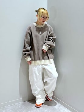 「LUCY（ルーシー）のアイテム」を使った、WEGOさん（レディース・152cm）の冬コーディネート