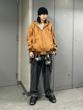 「WEGO（ウィゴー）のアイテム（ブルゾン）」を使った、WEGOさん（メンズ・176cm）の冬コーディネート