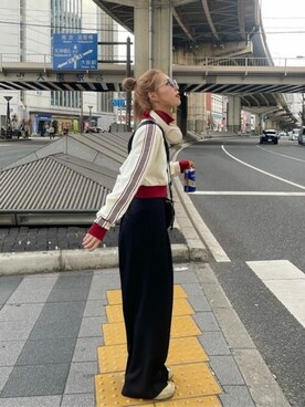 「WEGO（ウィゴー）のアイテム（ジャージ）」を使った、WEGOさん（レディース・157cm）の春コーディネート