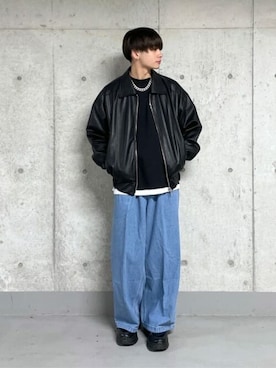 「Figments（フィグメンツ）のアイテム（ジャケット/アウター）」を使った、WEGOさん（メンズ・178cm）の春コーディネート