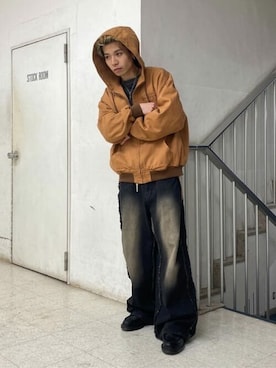 「WEGO（ウィゴー）のアイテム（ブルゾン）」を使った、WEGOさん（メンズ・167cm）の春コーディネート