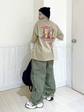 「BEN DAVIS（ベンデイビス）のアイテム」を使った、WEGOさん（レディース・160cm）の春コーディネート