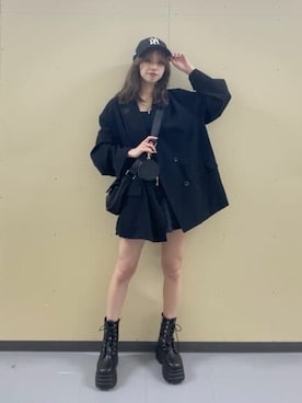 「LUCY（ルーシー）のアイテム（ジャケット/アウター）」を使った、WEGOさん（レディース・160cm）の春コーディネート
