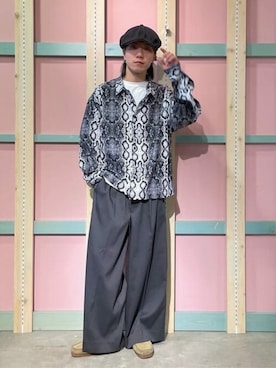 「LUCY（ルーシー）のアイテム（パンツ）」を使った、WEGOさん（メンズ・168cm）の春コーディネート