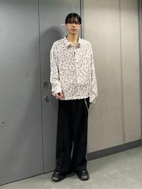 「WEGO（ウィゴー）のアイテム（スラックス）」を使った、WEGOさん（メンズ・176cm）の春コーディネート