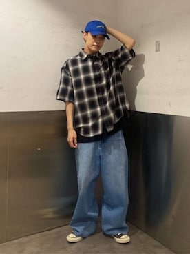 「Figments（フィグメンツ）のアイテム」を使った、WEGOさん（メンズ・177cm）の春コーディネート